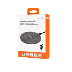 Klik Qi Fabric Wireless Charging Pad 15W