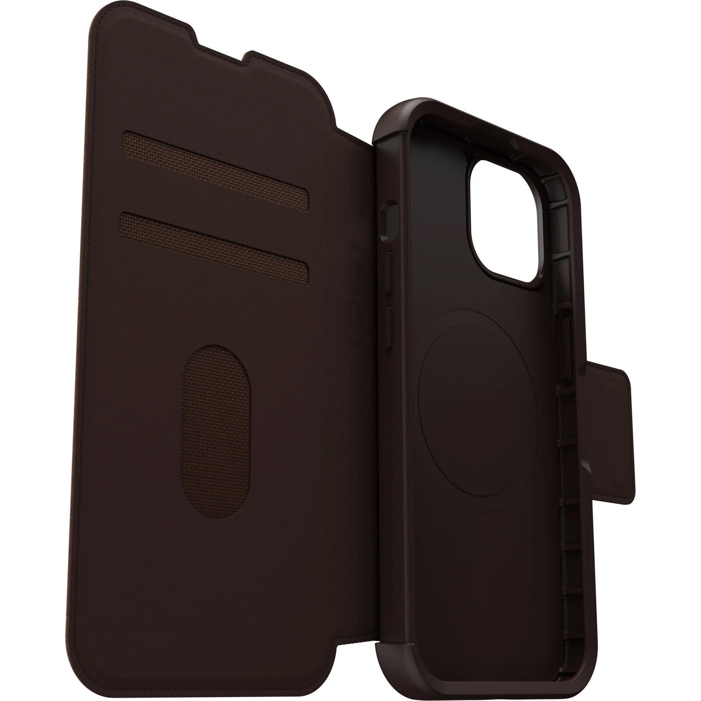 OtterBox Strada MagSafe Apple iPhone 15 (6.1") Case Espresso (Brown) - (77-93571)