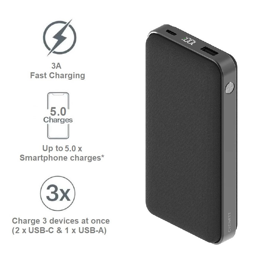 Cygnett ChargeUp Reserve 2nd Gen 20K mAh Power Bank