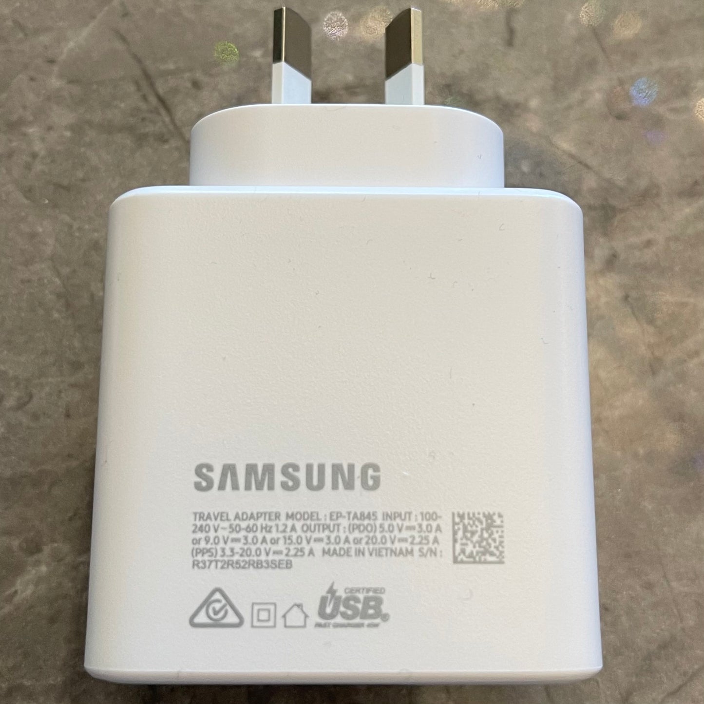 Samsung Fast Charge AC Charger- Type C - 45W White