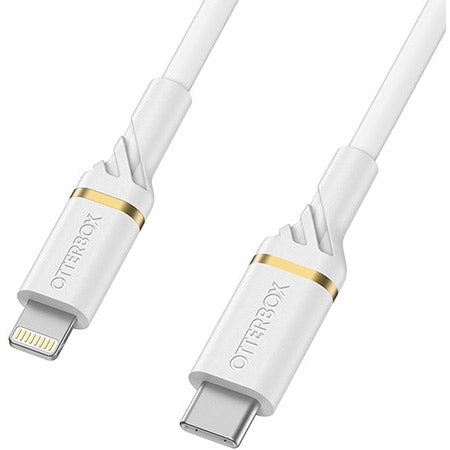 OtterBox Lightning to USB-C Fast Charge Cable (2M) - Cloud Dust White (78-52646)